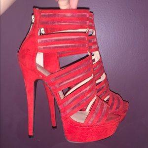 BEBE RED HEELS